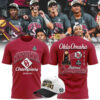 Oklahoma Baseball Champions 2026 Men’s College World Series Gray/Red Tee