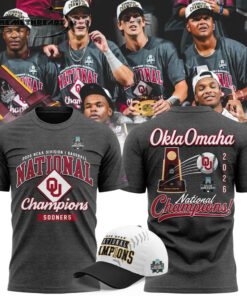 Oklahoma Sooners Crimson 2026 NCAA Baseball National Champions 3D T-shirt