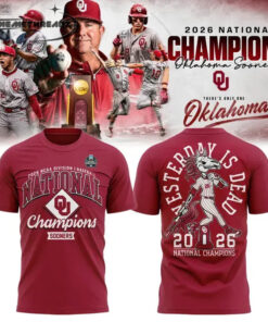 Oklahoma Sooners “Hop On The Wagon” “Yesterday is dead” T-Shirt