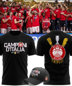Olimpia Milano 2026 Italian Champions T-shirt Olimpia Milano 2026 Italian Champions T-shirt