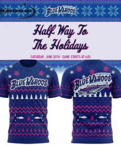 Pensacola Blue Wahoos Half Way To Holiday Night 2026 Hoodie & Tee
