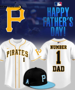 Pittsburgh Pirates x Fathers Day Number One Dad Limited Baseball Jersey