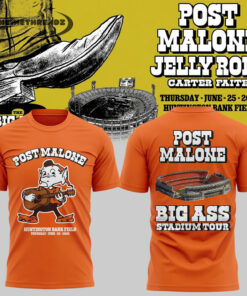 Post Malone Tour 2025 At Huntington Bank Field Hoodie & Tee