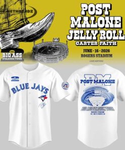 Post Malone The Big Ass Stadium Tour 2026  At Rogers Stadium Baseball Jersey