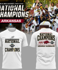 Razorbacks 2026 D1 Men’s Outdoor Track&Field National Champions 3D T-Shirt