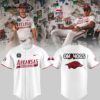 Arkansas Razorbacks New Omahogs Baseball Red Jersey Arkansas Razorbacks New Omahogs Baseball Red Jersey