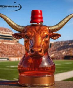 Texas Longhorn Bull Head Whiskey Bottle – Limited Edition