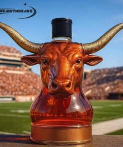 Texas Longhorn Bull Head Whiskey Bottle – Limited Edition