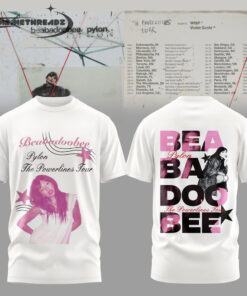 Beabadoobee The Powerlines Tour 2026 White Edition Hoodie & Tee