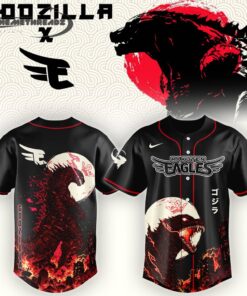 Tohoku Rakuten Golden Eagles Special Godzilla Minus Zero  Baseball Jersey