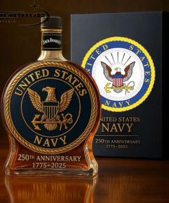 U.S Navy 250th Anniversary Commemorative Whiskey Bottle