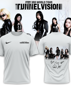 ITZY “Tunnel Vision” World Tour 2026 Limited Edition Signature T- Shirt