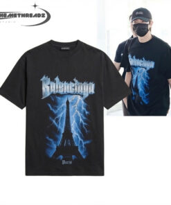 BTS RM Balenciaga Airport Fashion Tee