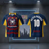 Barcelona x Spider-Man Peter Parker #10 Special Edition Soccer Jersey