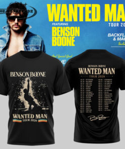 Benson Boone Wanted Man signed 3D TShirt