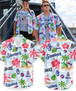 Biloxi Shuckers x Christmas Hawaiian Shirt