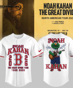 Boston Red Sox x Noah Kahan – The Great Divide Tour 2026 Baseball Jersey