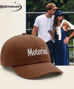 Brown Motorind Embroidered Baseball Cap