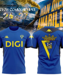 Cádiz CF 2026/27 Pre-Game Training Shirt – Kappa Blue Soccer Jersey