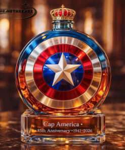 Captain America 85th Anniversary Whiskey Bottle
