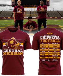 Central Michigan Chippewas Football 2026 Schedule Special T-Shirt