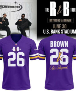 Chris Brown The R&B Tour x Minnesota Vikings Football Jersey 2026