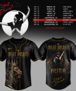 DILJIT DOSANJH Aura World Tour ’26 – Europe & UK Edition Baseball Jersey