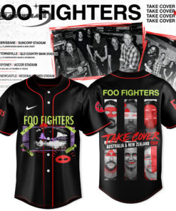 Foo Fighters Take Cover Au/Nz Tour Baseball Jersey