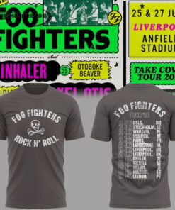 Foo Fighters Take Cover Tour 2026 Limited  Gray T-Shirt