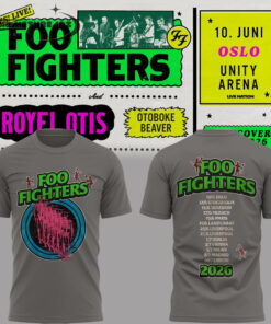 Foo Fighters Take Cover Tour 2026 Limited  Gray T-Shirt