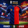 IShowSpeed France Vs Morocco 2026 World Cup Split Soccer Jersey