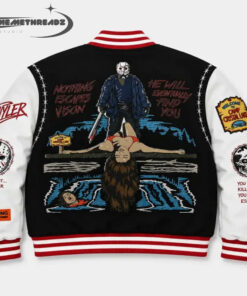 Jason Voorhees x Camp Crystal Lake Varsity Jacket