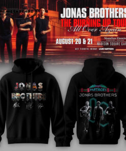 Jonas Brothers – The Burning Up Tour New Version Hoodie & Tee