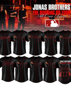Jonas Brothers x All MLB Teams The Burning Up Tour 2026 Baseball Jersey Jonas Brothers x All MLB Teams The Burning Up Tour 2026 Baseball Jersey
