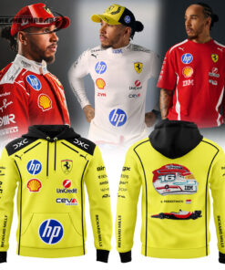 Lewis Hamilton Scuderia Ferrari Limited Edition Hoodie Yellow