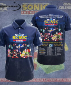 Sonic the Hedgehog 35th Anniversary Navy Polo