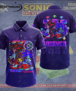 Sonic the Hedgehog 35th Anniversary Navy Polo