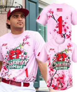 Macon Bacon x Cherry Bombs 2026 Limited Edition Baseball Jersey