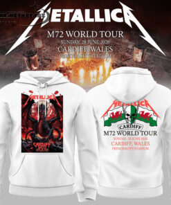 Metallica 2026 M72 World Tour Cardiff, Wales Limited Hoodie/Tee/Sweatshirt