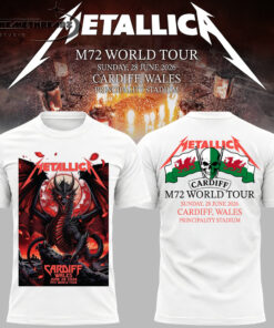 Metallica 2026 M72 World Tour Cardiff, Wales Limited Hoodie/Tee/Sweatshirt