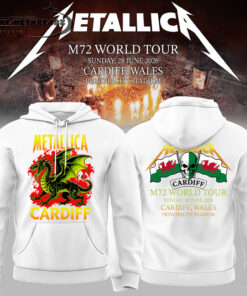 Metallica 2026 M72 World Tour Cardiff, Wales New Version Hoodie/Tee/Sweatshirt