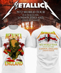 Metallica 2026 M72 World Tour London, England Special T-shirt