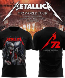 Metallica M72 World Tour Glasgow Hoodie and Tee