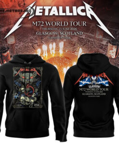 Metallica M72 World Tour Glasgow Special Black Hoodie & Tee