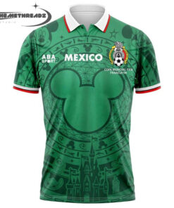 Mexico FIFA World Cup 2026 Disney Mickey Inspired Custom Polo Shirt
