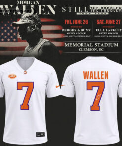 Morgan Wallen x Clemson Tigers White Football Jersey