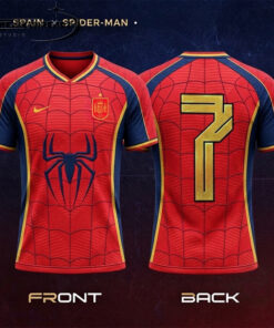 Marvel x N1ke 2026 World Cup Spain Spider Man Football Jersey