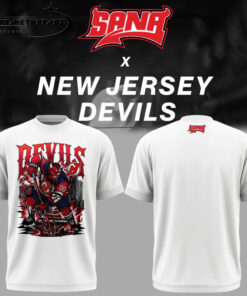 New Jersey Devils x SANA Limited Edition White T-Shirt