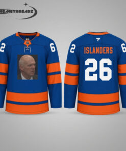 New York Islanders Lou Lamoriello Meme Third Hockey Jersey