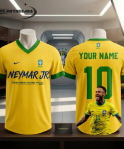 Neymar Jr Brazil FIFA World Cup 2026 Personalized Football Jersey